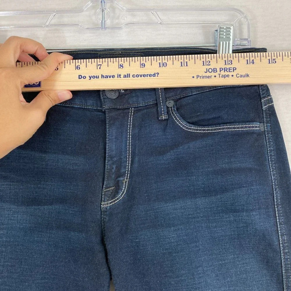 7 For All Mankind Dark Wash Kaylie Flare Jeans Size 27 - Picture 5 of 10